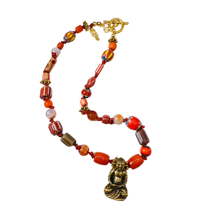 Sunset Buddha Necklace
