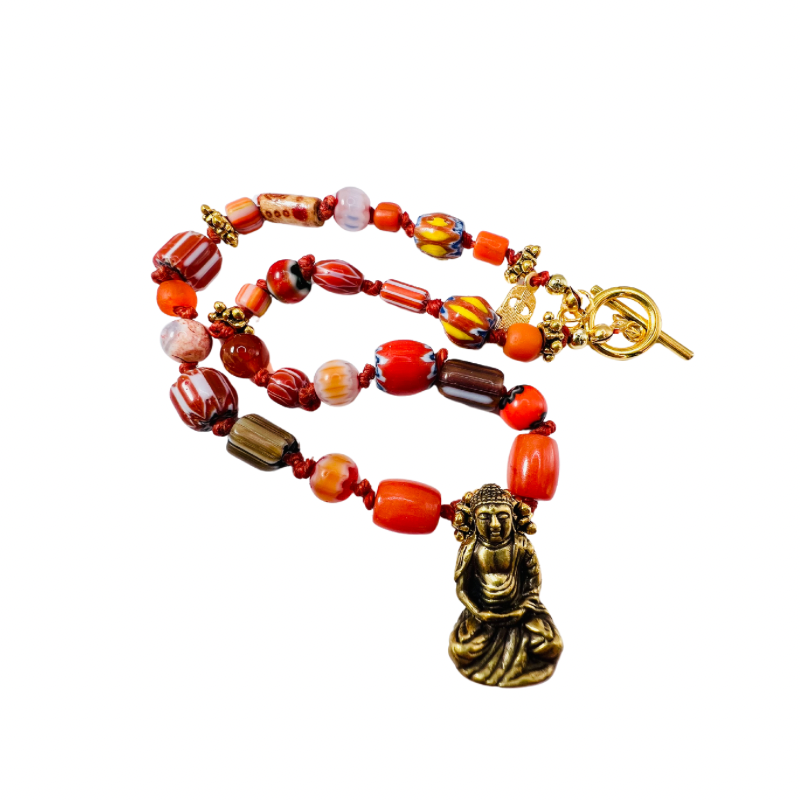 Sunset Buddha Necklace